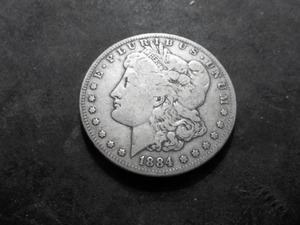 1884 S Morgan Silver Dollar