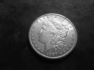 1887 S Morgan Silver Dollar