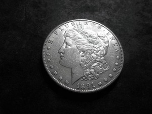 1891 S  Morgan Silver Dollar