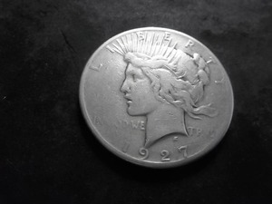 1927 Peace Silver Dollar