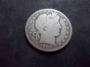 1908 Barber Half Dollar