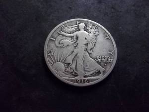 1916 D Walker Half Dollar