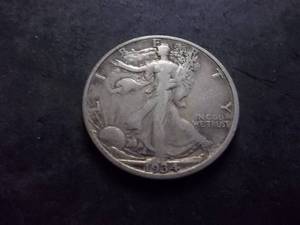1934 S Walker Half Dollar