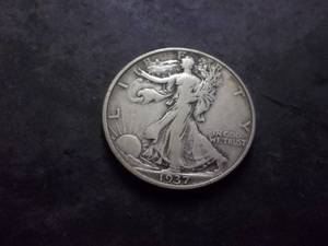 1937 S Walker Half Dollar