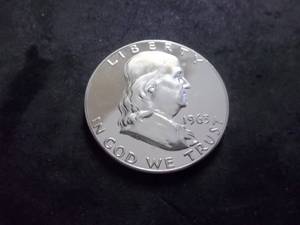 1963 Franklin Half Dollar Proof