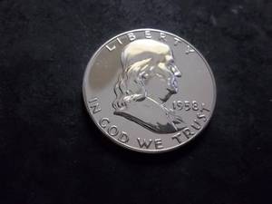 1958 Franklin Half Dollar Proof