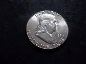 1953 S Franklin Half Dollar