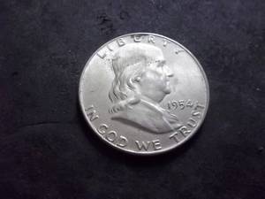 1954 D Franklin Half Dollar