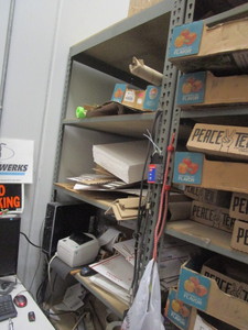lot 207 image: HEAVY DUTY STEEL SHELVING