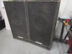 lot 223 image: PAIR OF CARVIN PA SPEAKERS