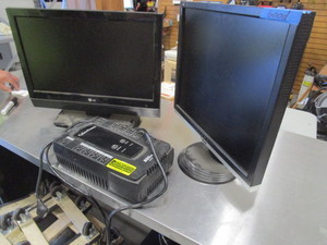 lot 236 image: MONITORS AND BACK UP POWER UNIT