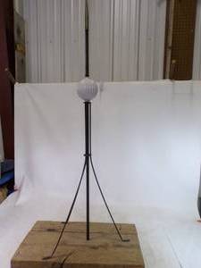 Vintage Lightening Rod with Ribbed Globe