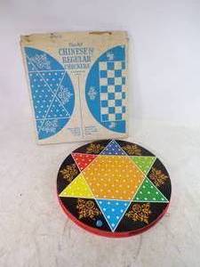 Ohio Art Chinese Checker & Checker Board w Box