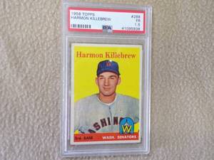 1958 Harmon Killebrew Topps Baseball Card