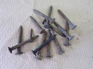 Vintage Numbered Rail Road Nails