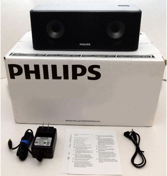 lot 12 image: Philips Wireless stereo speaker SB365248