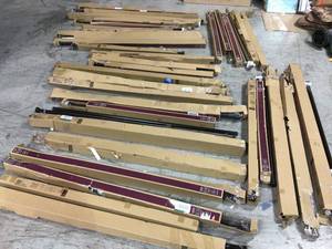 lot 14 image: Lot of assorted Home Decorators curtain rods  see pictures