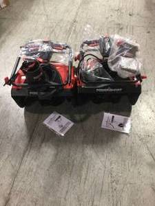 lot 38 image: Lot of 2 Powercare 18 in. 15 Amp Corded Electric Snow Blower see pictures