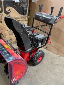 lot 42 image: PowerSmart 24-inch 212 cc Two-Stage Electric Start Gas Snowblower In working conditions