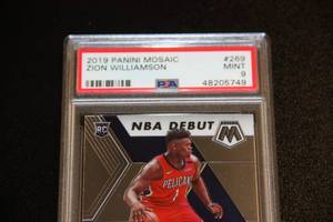 2019 Mosaic Zion Williamson Rookie Card PSA 9