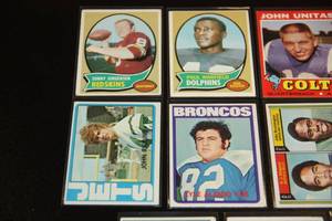 1970 to 1975 Football Card Star Lot  11 Cards
