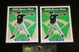 Derek Jeter Baseball Card Rookie Lot  3 Cards