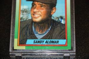 2019 Topps Archives Signature Buy Back Auto 1990 Topps Sandy Alomar 3142