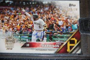 2018 Topps Archives Signature Buy Back Auto 2016 Topps Josh Harrison 2728