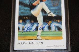 2018 Topps Archives Signature Buy Back Auto 2002 Topps Gallery Mark Mulder 1921