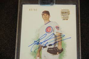 2018 Topps Archives Signature Buy Back Auto 2006 Allen & Ginter Mark Prior 4350