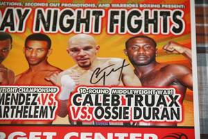 Caleb Truax Boxing Collection  2 Autographs