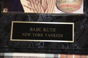 Babe Ruth 8x10 Plaque