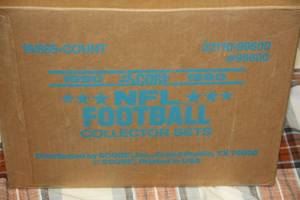 1990 Score Football Factory Sealed Set  Sealed Case of 16 Sets