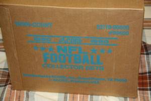1990 Score Football Factory Sealed Set  Sealed Case of 16 Sets
