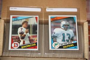 1984 Topps Football Complete Set #2  John Elway & Dan Marino Rookie Card