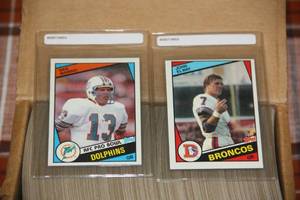 1984 Topps Football Complete Set #4  John Elway & Dan Marino Rookie Card