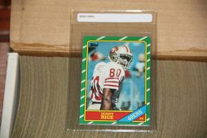 1986 Topps Football Complete Set  Jerry Rice Rookie Card