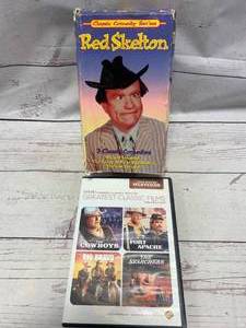 lot 8 image: Red Skelton VHS & Western Movies DVD