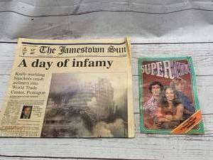 lot 16 image: Jamestown 911 Newspaper & 1980SupermagDukesOfHazzard