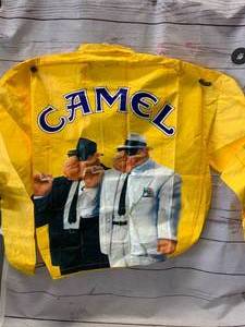 lot 23 image: Vintage Rare Joe Camel XL Tyvek Windbreaker Jacket (Sold $45.00 On Ebay)