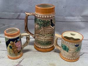lot 27 image: Very Old Japanese Steins