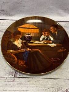 lot 36 image: Norman Rockwell Plate