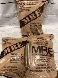 lot 45 image: Lot of3 Department Of Defense MRE Meals