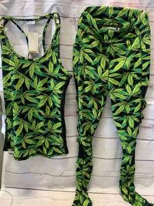 lot 89 image: Cannabis Tank Top & Pants Size SmallClashMedium $80.00 Retail
