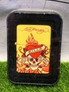 lot 98 image: Ed Hardy Zippo Style Lighter