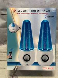 lot 103 image: Twin Dancing Bluetooth Water Speakers
