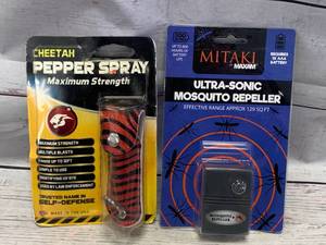 lot 114 image: Pepper Spray & Mosquito Repellent