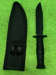 lot 117 image: Serrated Knife & Sheath 7 Inch Long