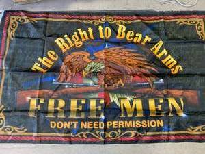 lot 145 image: Right to Bear Arms 3 x 5 Flag