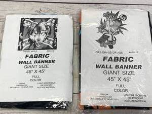 lot 159 image: Lot of 2 Giant Wall Hangings